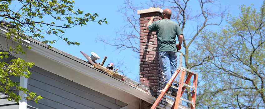 Vinyl and PVC Chimney Flashing Installation in Ham Lake, MN